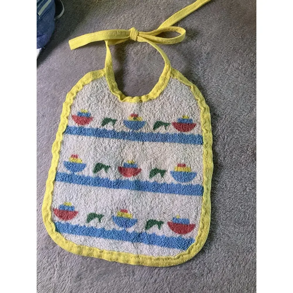 Vintage Baby Lot 90s baby, bibs, nappies, hat